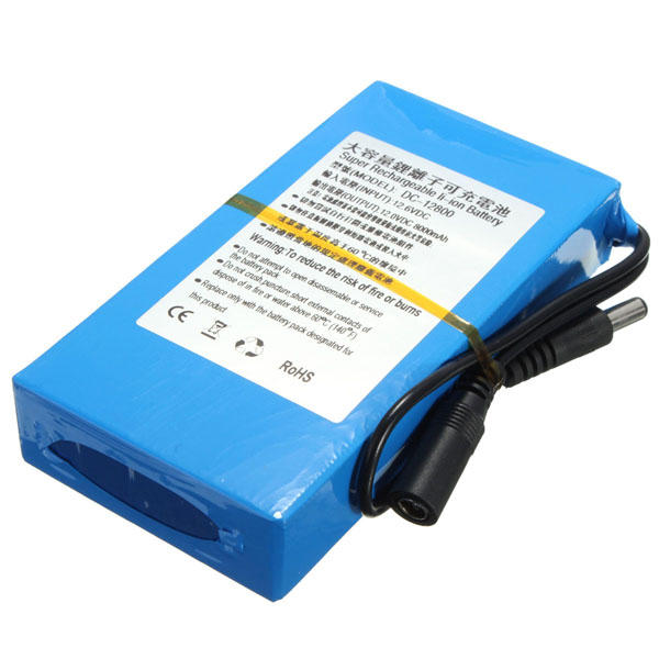 Dc 12v 8000mah Super Rechargeable Portable Lithium - Ion