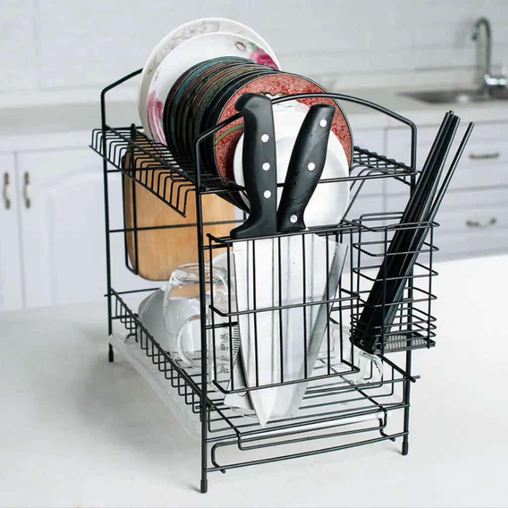 Dish Drainer - Cutlery Shelf Drying Rack