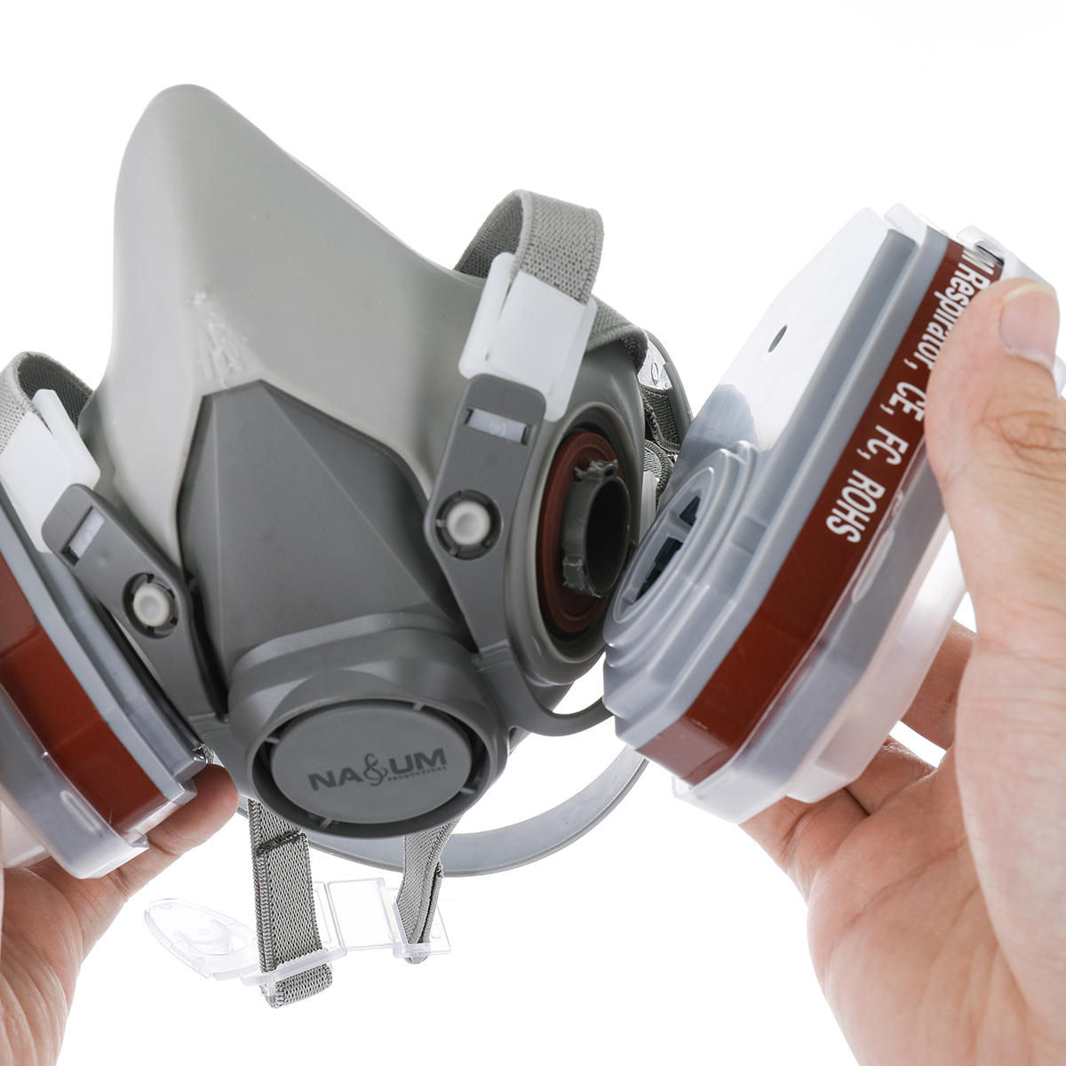 Double Layer Breathing Gas Mask Painting Spraying Respirator