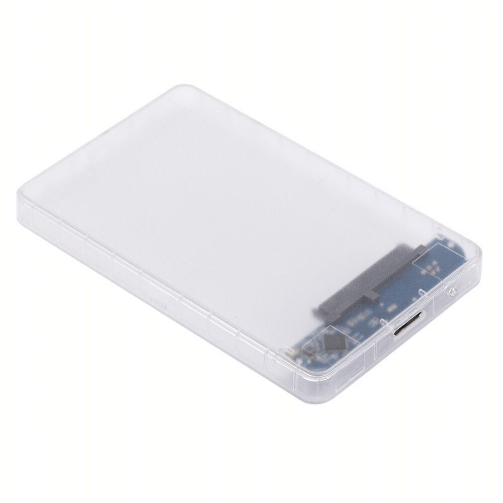 MnnWuu SATA3 to USB3.0 Hard Drive Enclosure Case Support 2.5 Inch SATA HDD SSD External Hard Disk Box for Desktop Laptop