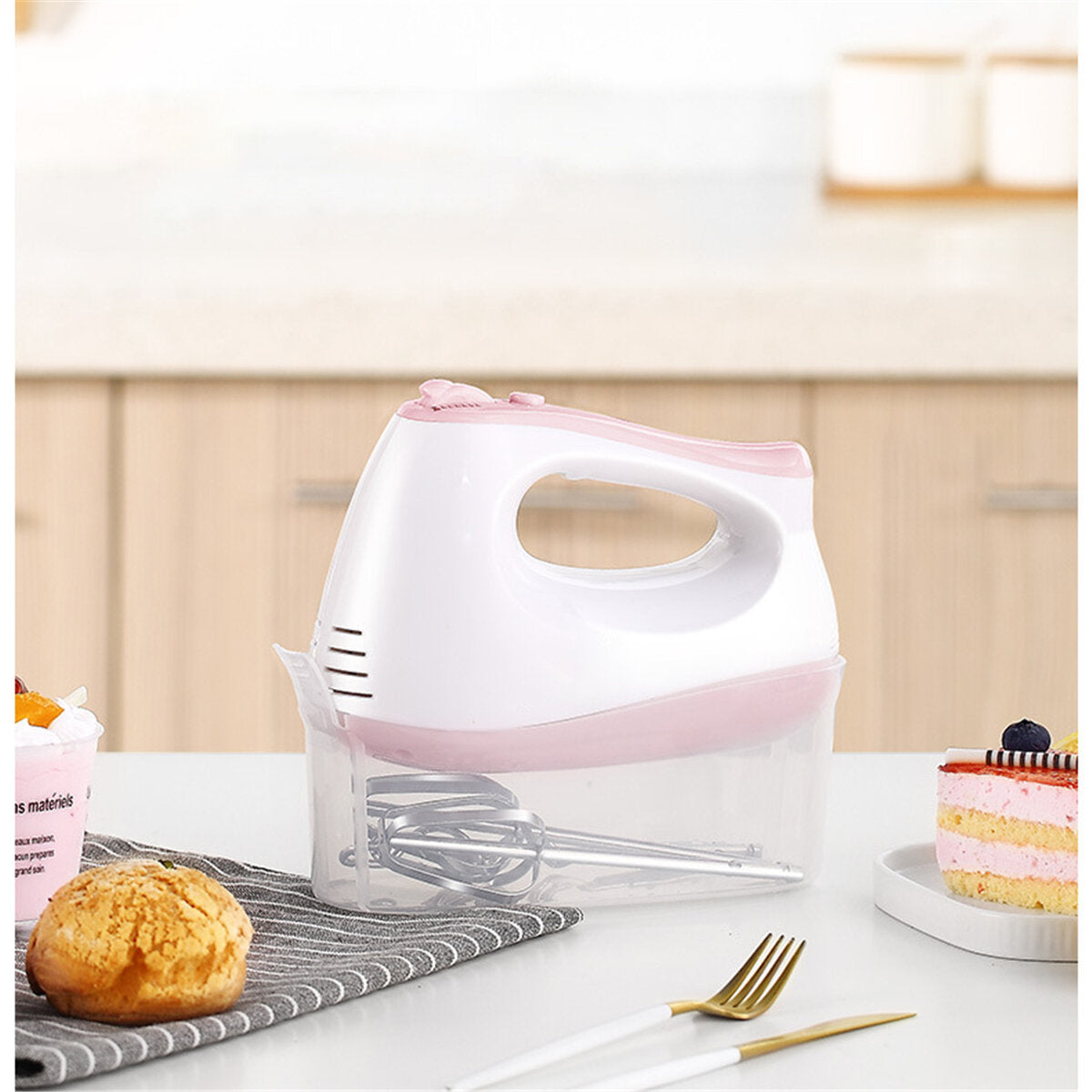 Electric Hand Mixer 5 Speed Handheld Food Beater Kitchen