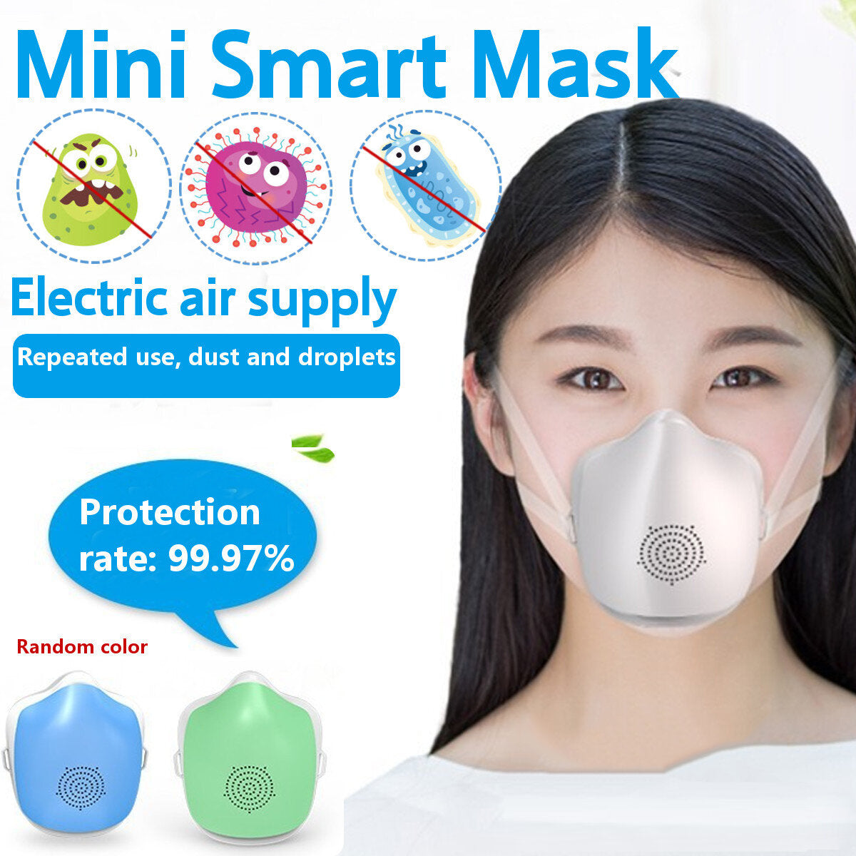 Electric Smart N95 Haze Mask Anti-fog Anti-baacterial Pm2.5
