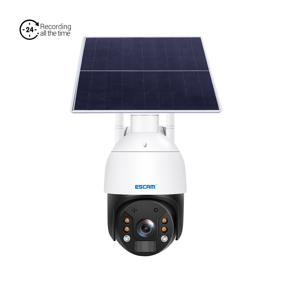 Escam Qf624 Hd 1080p Wifi Solar Panel Pt Ip Camera Cloud