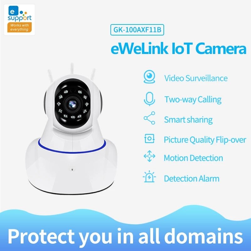 Ewelink Smart Wireless Iot Wifi Cctv 720p Ip Camera App
