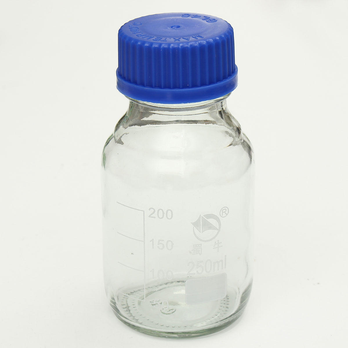 Experiment Glass Reagent Bottles Blue Screw Cap 100ml 250ml