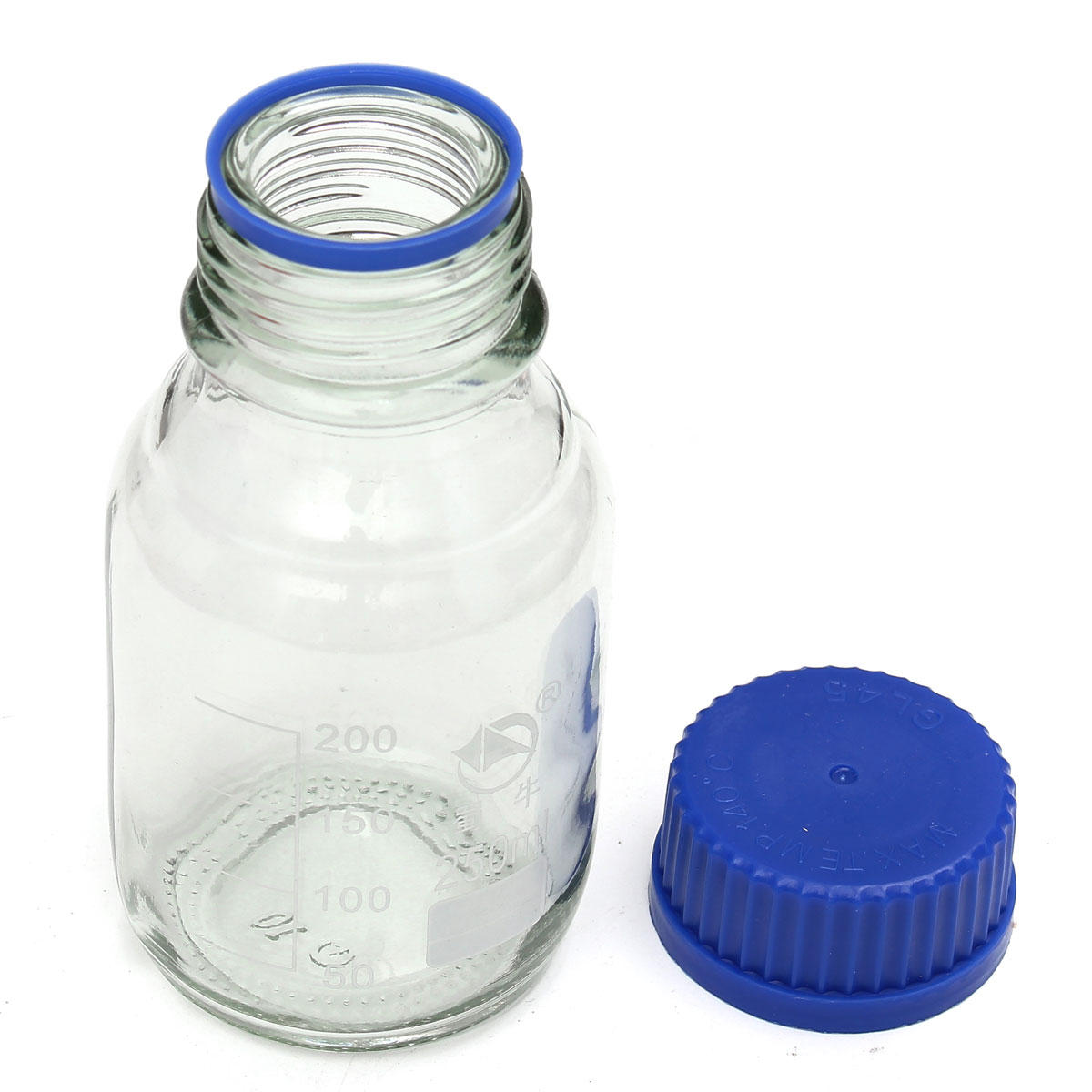 Experiment Glass Reagent Bottles Blue Screw Cap 100ml 250ml