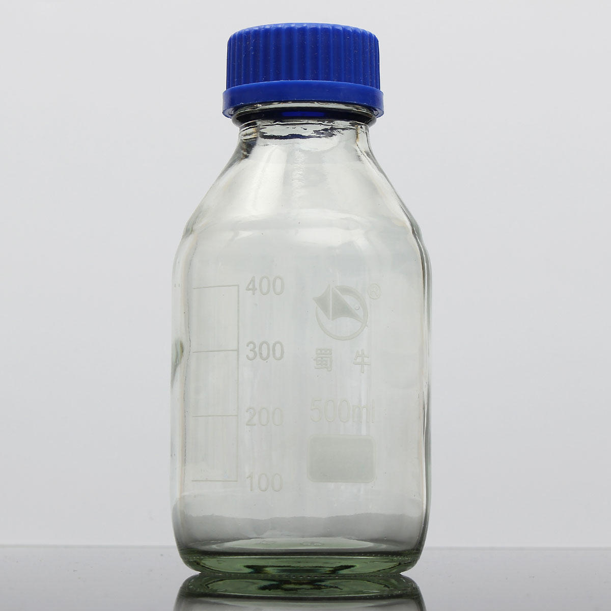 Experiment Glass Reagent Bottles Blue Screw Cap 100ml 250ml