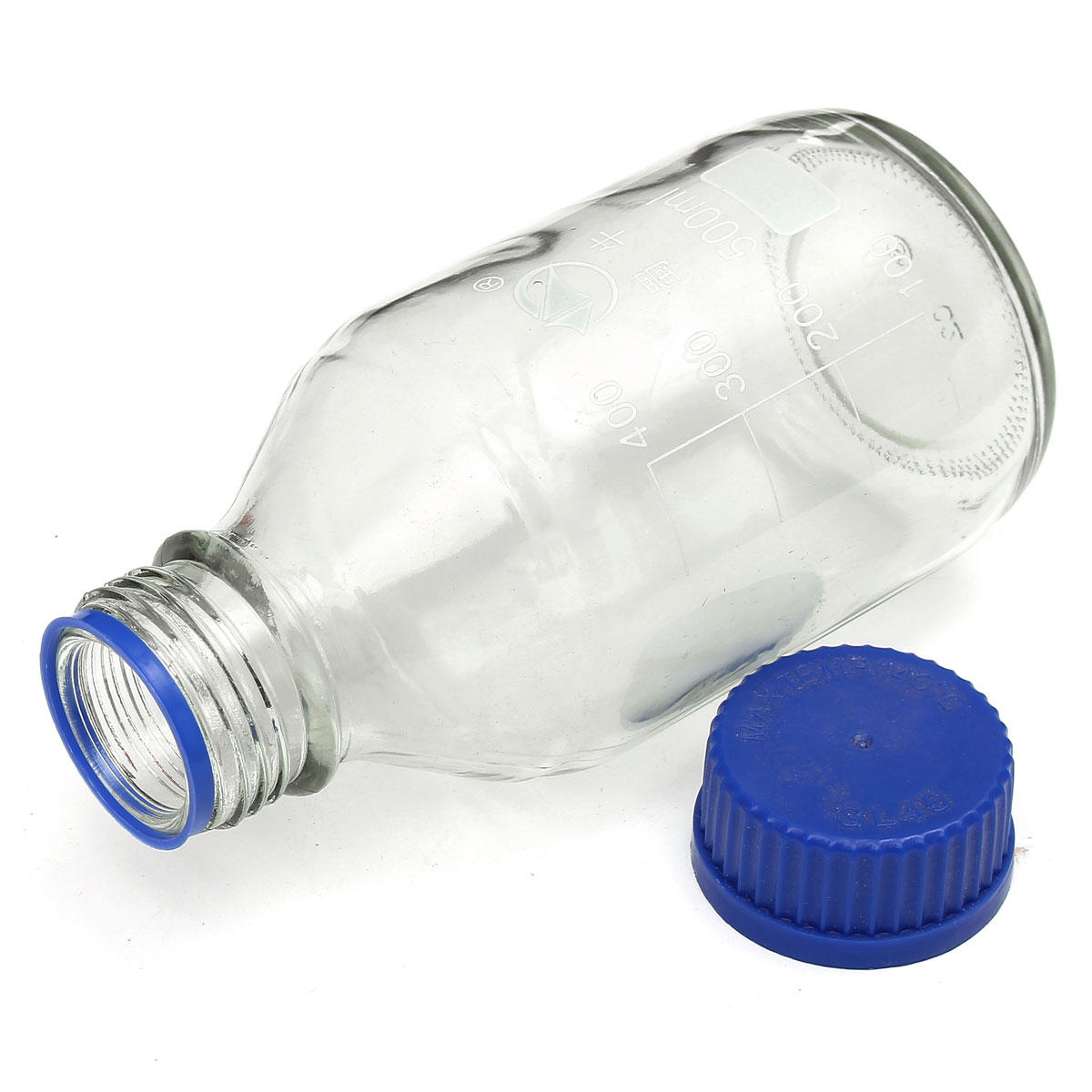 Experiment Glass Reagent Bottles Blue Screw Cap 100ml 250ml