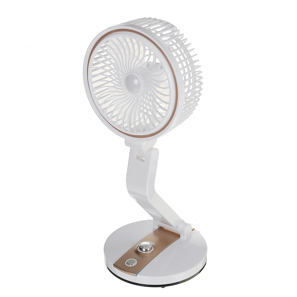 Foldable Mini Desktop Fan Usb Rechargeable Low Noise 2 Gear