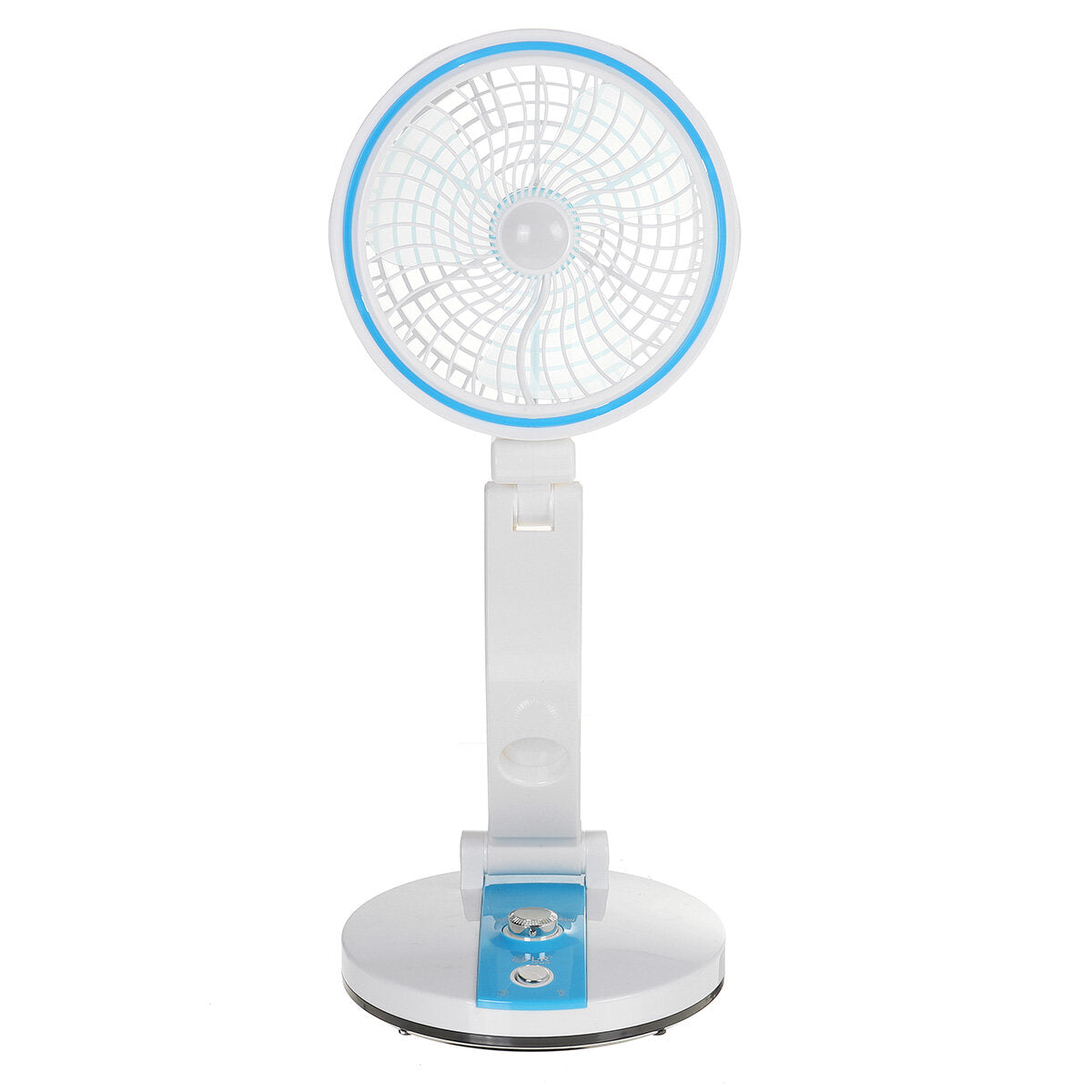 Foldable Mini Desktop Fan Usb Rechargeable Low Noise 2 Gear