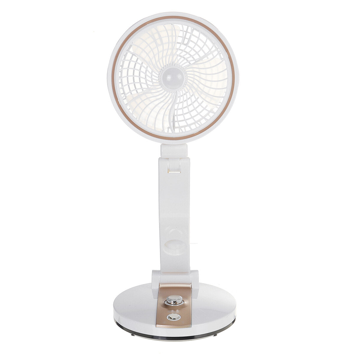 Foldable Mini Desktop Fan Usb Rechargeable Low Noise 2 Gear