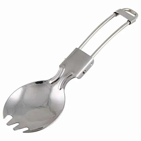 Foldable Stainless Steel Spork Spoon Fork Portable Cookout