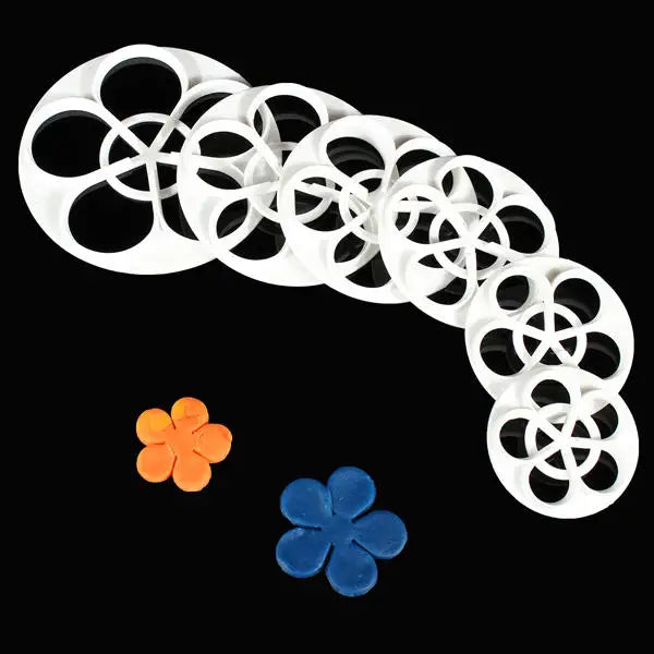 Fondant Cake Cutter Mold - 6pcs Plum Flower