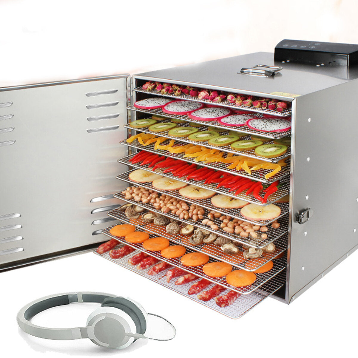 Food Dehydrator 220v 1000w Stainless Steel Yogurt Fruit