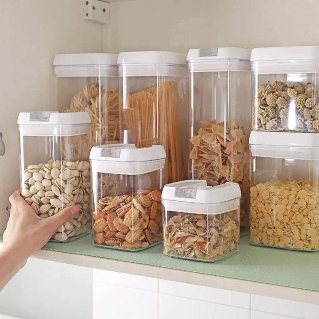 Food Storage Containers - 4pcs Airtight Plastic