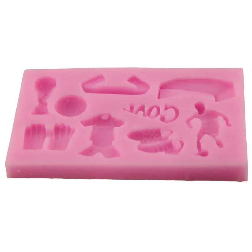 Football Silicone Fondant Soap Cake Mold Cupcake Jelly