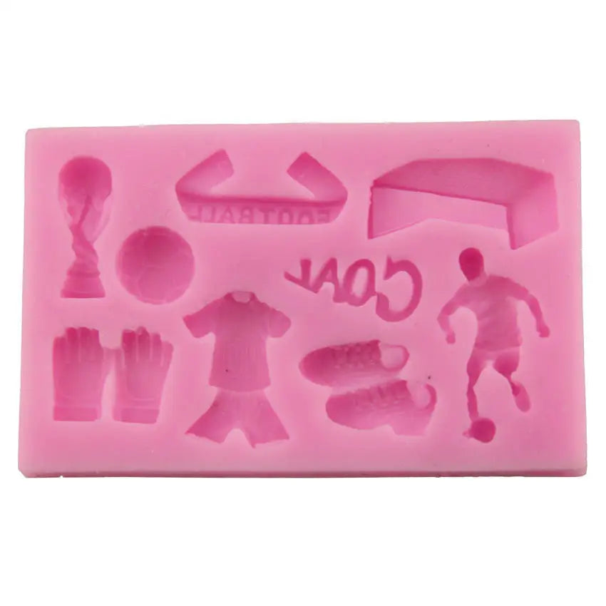 Football Silicone Fondant Soap Cake Mold Cupcake Jelly