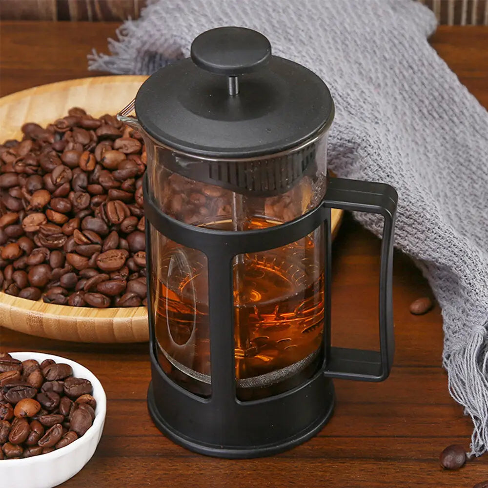 French Press Coffee/tea Brewer Stainless Steel Glass Pot
