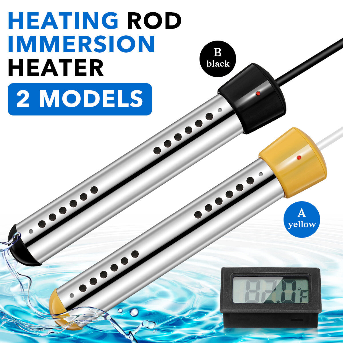 Gamtooca 1500w Immersion Heater Electric Portable Bucket
