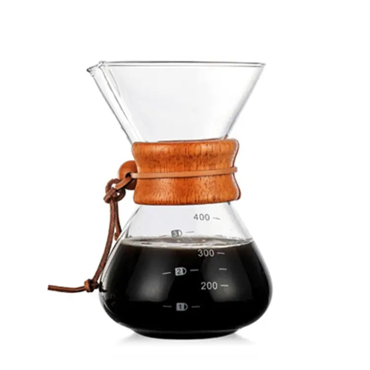 Glass Coffee Kettle Stainless Steel Brewer