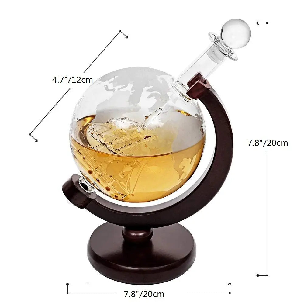Glass Decanter - 850ml Whiskey Bottle Large Capacity