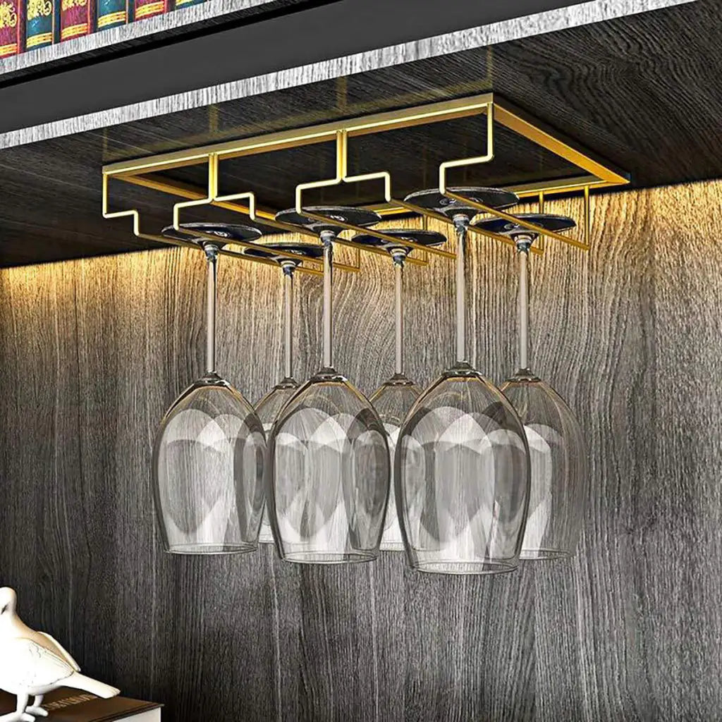 Glass Rack Holder - Cabinet Hanging Shelf