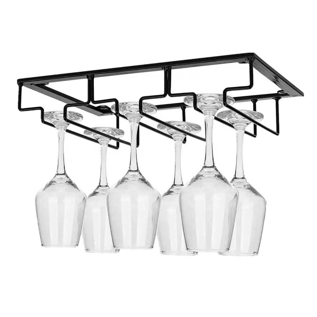 Glass Rack Holder - Cabinet Hanging Shelf