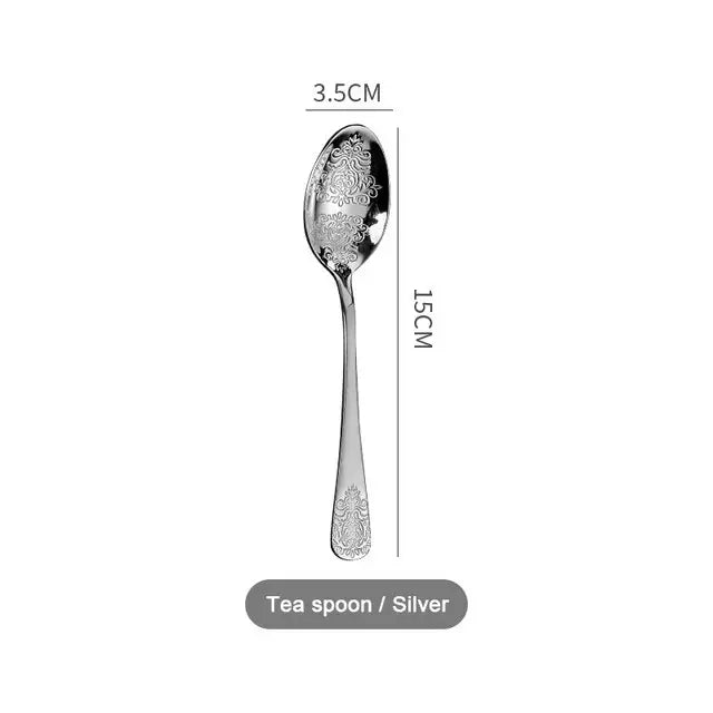 Gold Cutlery Set Luxury Flatware Kit