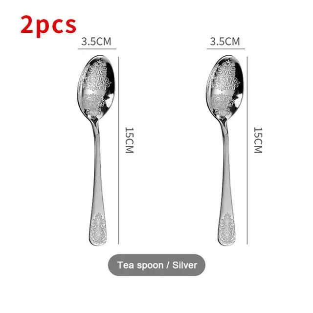 Gold Cutlery Set Luxury Flatware Kit
