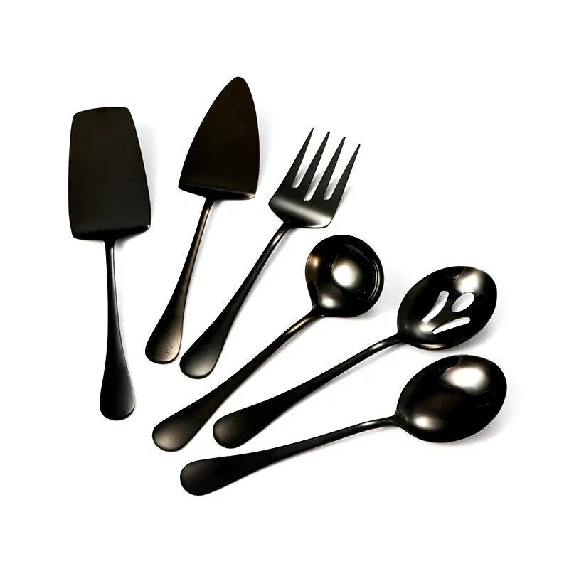 Gold Stainless Steel Western Tableware Set