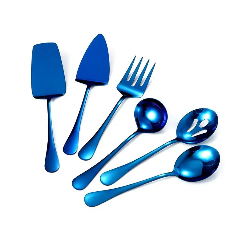 Gold Stainless Steel Western Tableware Set
