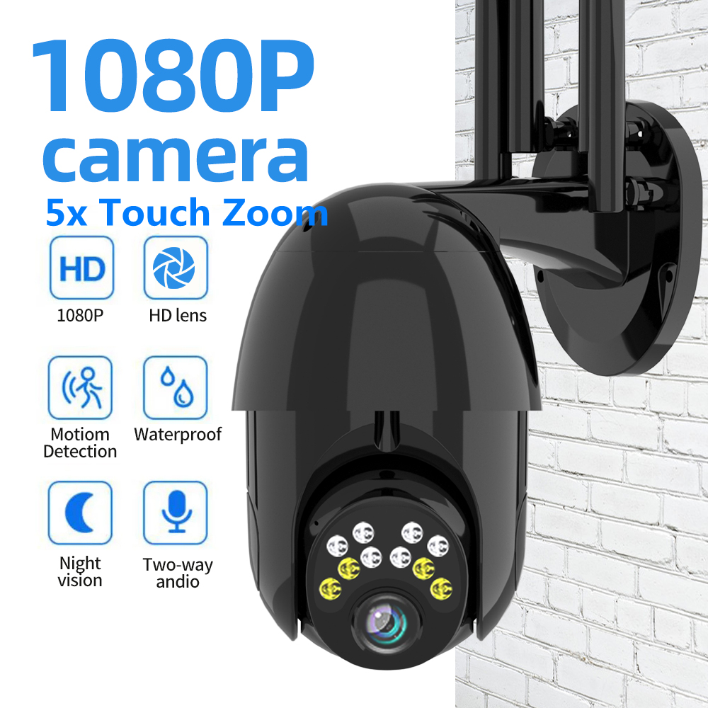 Guudgo 1080p 10led 5x Zoom Hd Outdoor Ptz Ip Camera Two Way