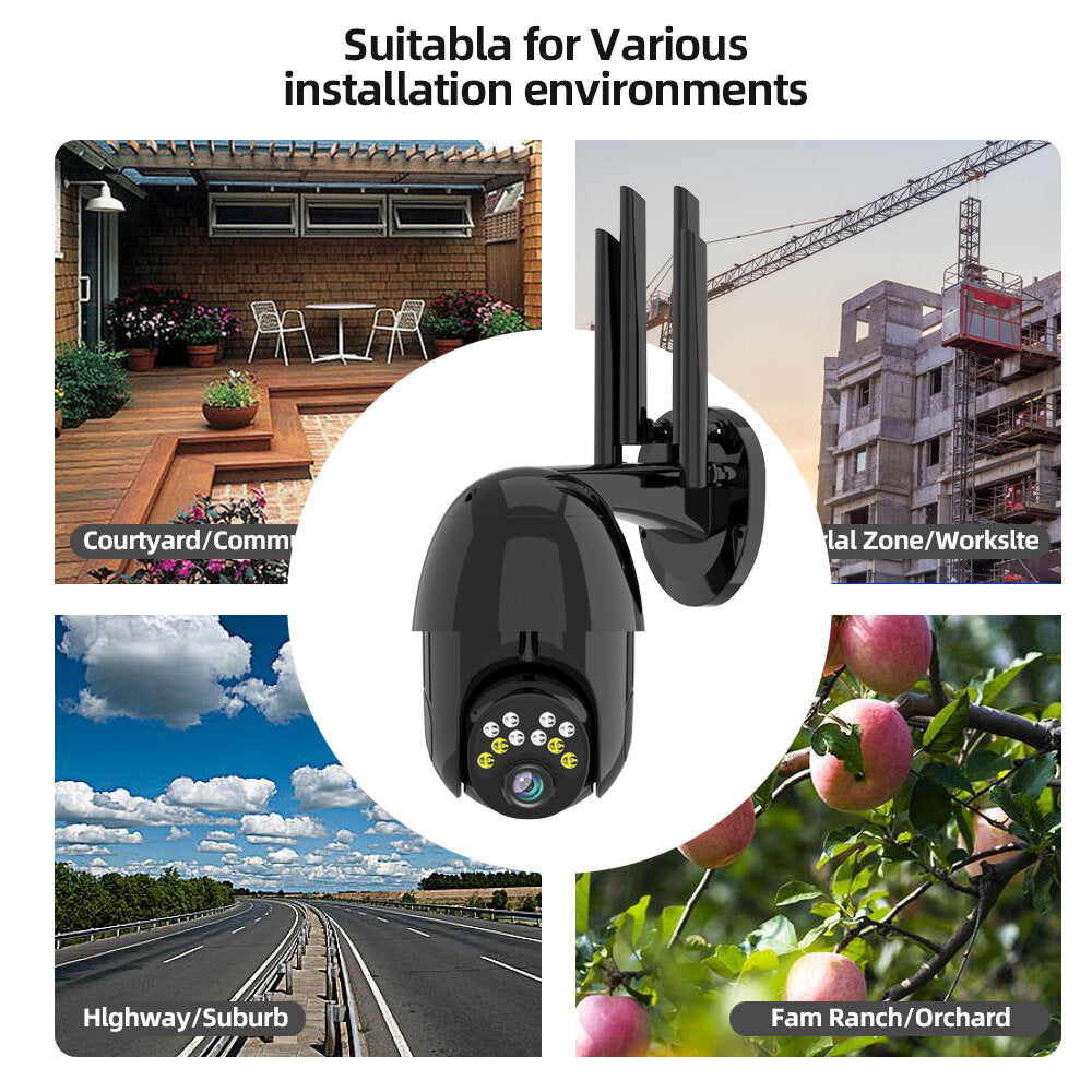 Guudgo 1080p 10led 5x Zoom Hd Outdoor Ptz Ip Camera Two Way