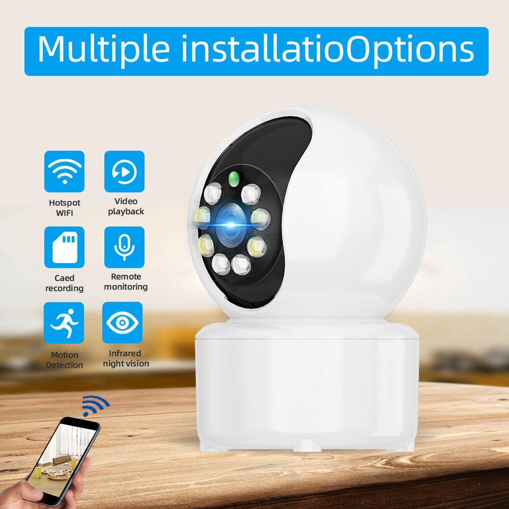 Guudgo 1080p 8 Led Indoor Ptz Wifi Ip Camera Two Way Audio