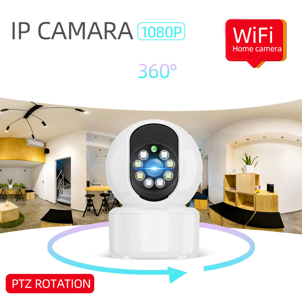 Guudgo 1080p 8 Led Indoor Ptz Wifi Ip Camera Two Way Audio