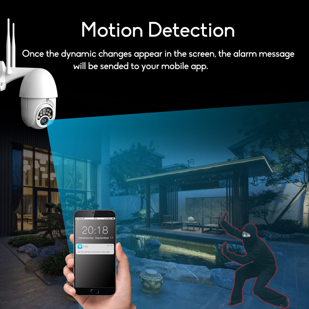 Guudgo 10led 5x Zoom Hd 2mp Ip Security Camera Wifi Wireless