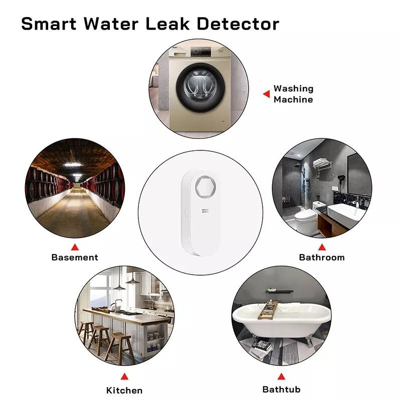 Guudgo 433mhz 120db Wireless Wifi Waterproof Water Leak