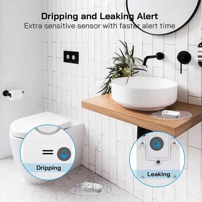Guudgo 433mhz 120db Wireless Wifi Waterproof Water Leak