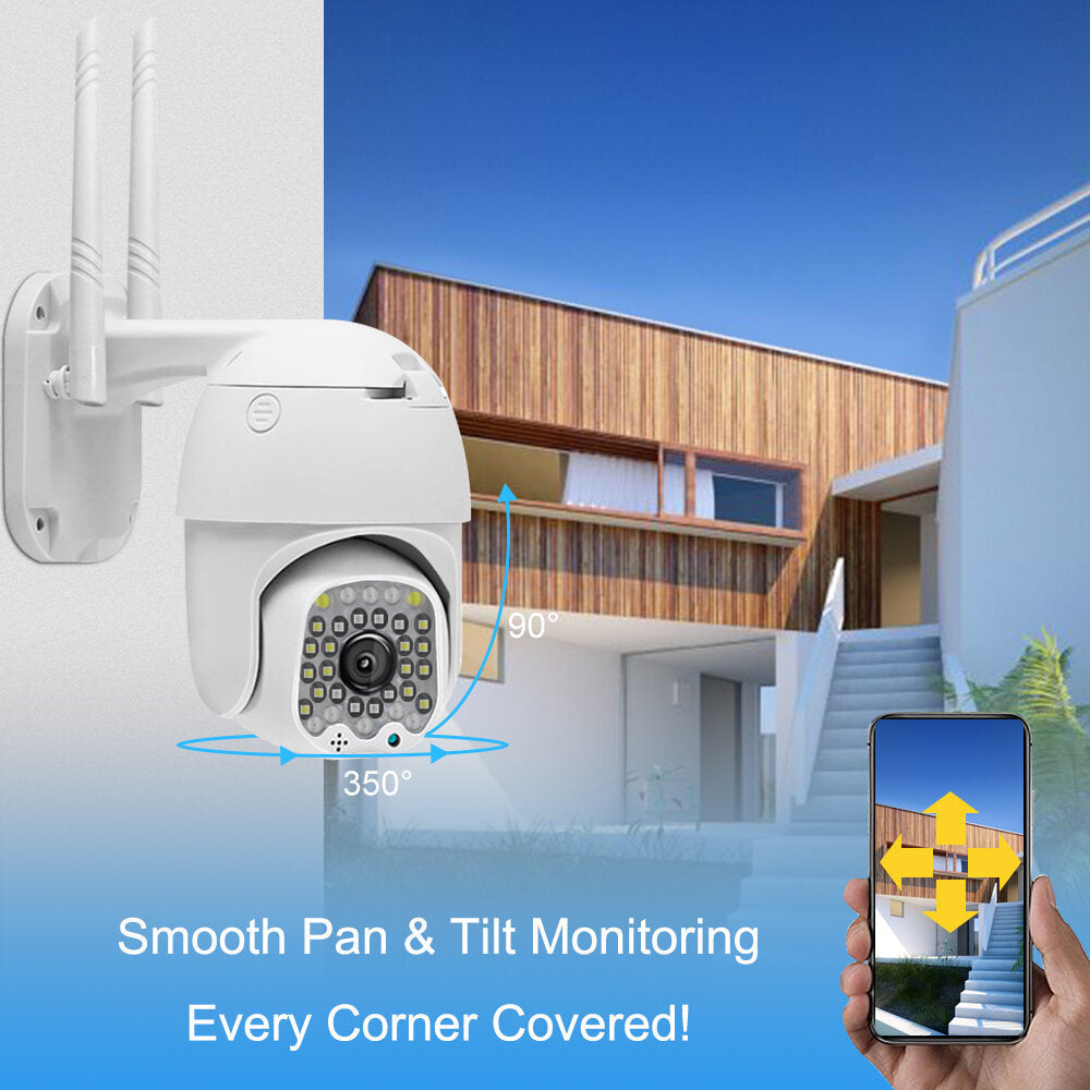 Guudgo 4x Zoom 32led 1080p Hd Wifi Ip Security Camera