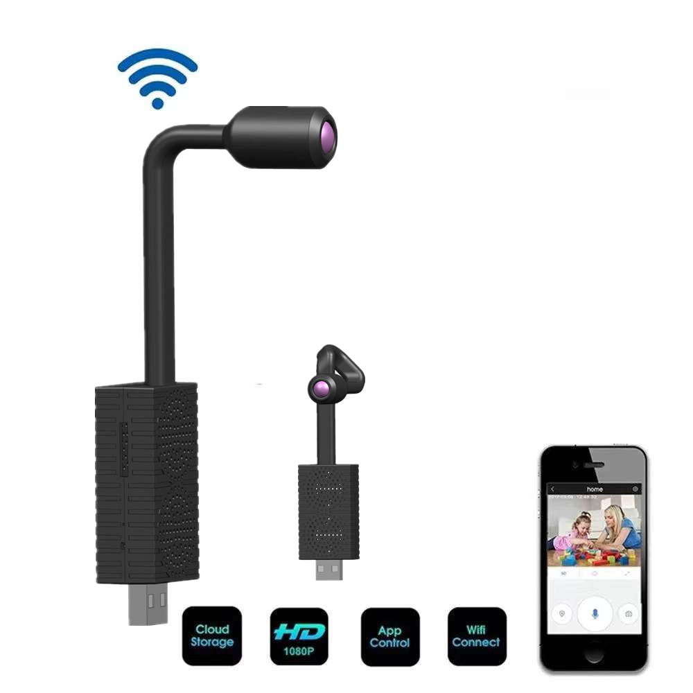 Guudgo Hd 1080p Wifi Mini Usb Camera V380 360 Rotating