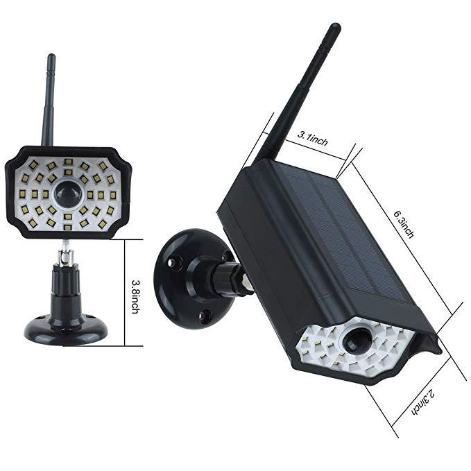 Guudgo Solar Flashing Led Light f Ake Cameras Surveillance