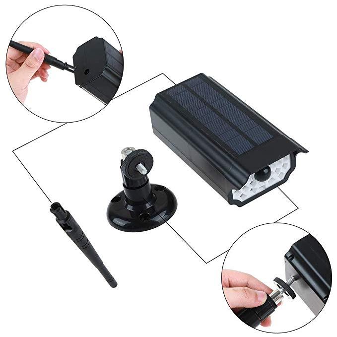 Guudgo Solar Flashing Led Light f Ake Cameras Surveillance