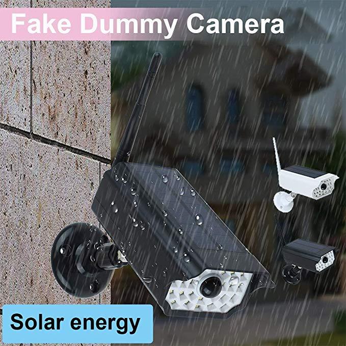 Guudgo Solar Flashing Led Light f Ake Cameras Surveillance