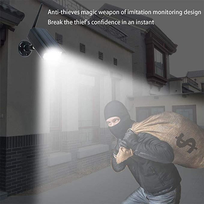 Guudgo Solar Flashing Led Light f Ake Cameras Surveillance