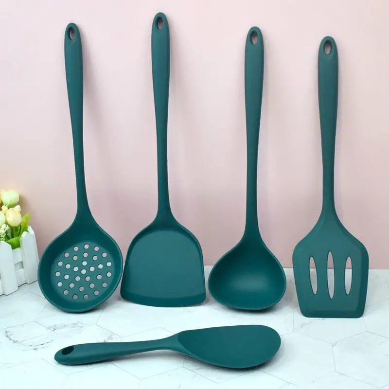 Heat Resistant Spatula Soup Spoon Brush