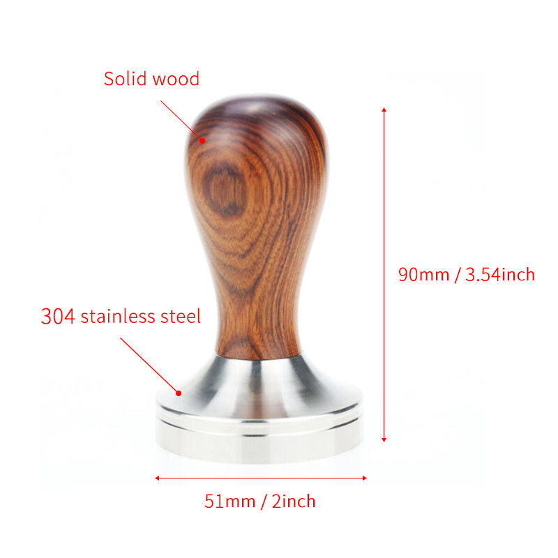 Hibrew 51mm/58mm Tamper Coffee Powder Handle 304 Stainless