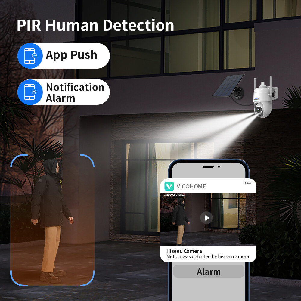 Hiseeu 1080p Cloud Ai Wifi Video Security Surveillance