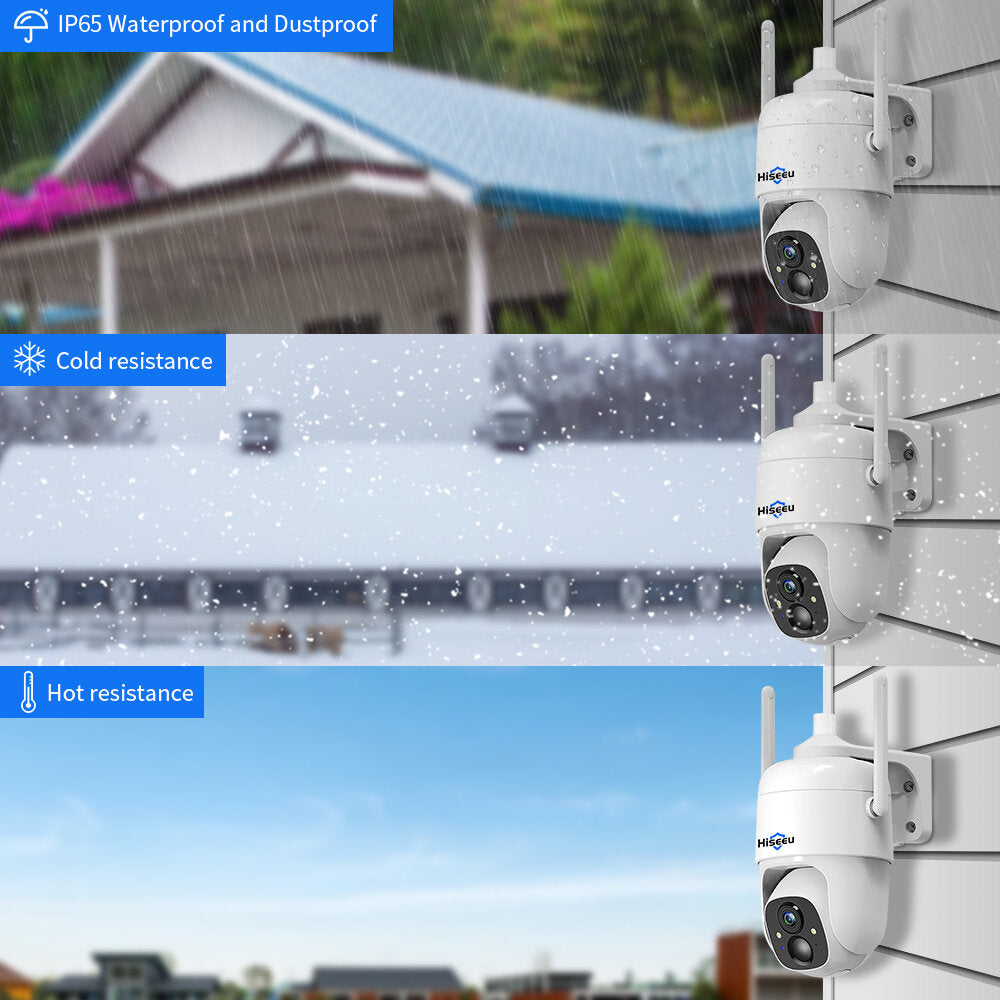 Hiseeu 1080p Cloud Ai Wifi Video Security Surveillance