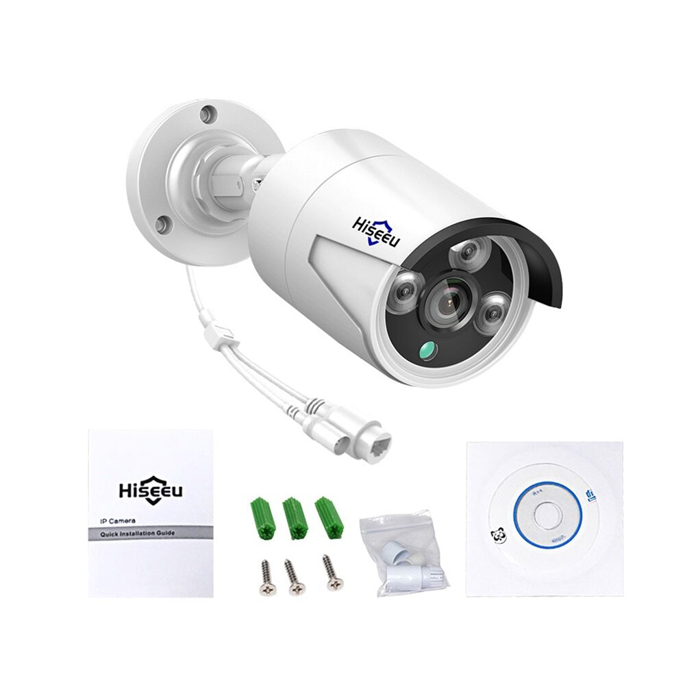 Hiseeu Hb615 H.265 5mp Security Ip Camera Poe Onvif Outdoor