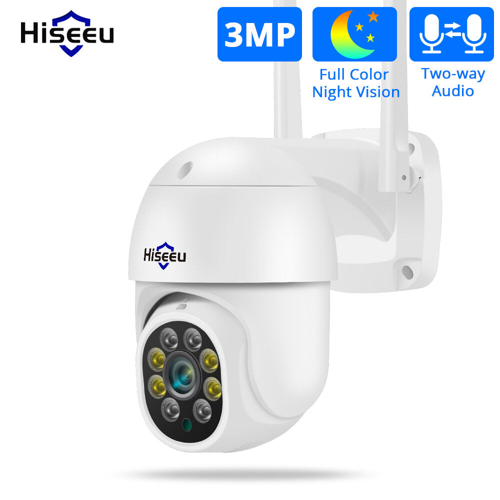 Hiseeu Whd303 3mp Wifi Outdoor Camera 1536p 5x Digital Zoom